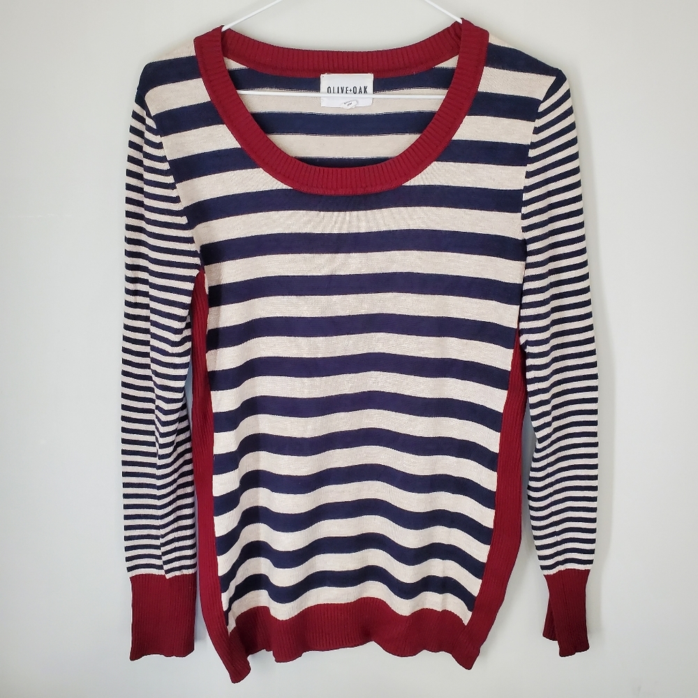 Olive + Oak Striped Sweater